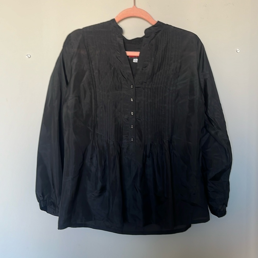 Pete & Greta Johnny Was Pleated Front Blouse